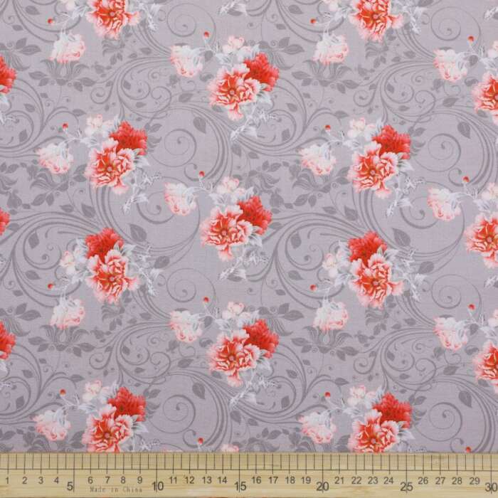 Vintage - Roses on Grey - Image 2