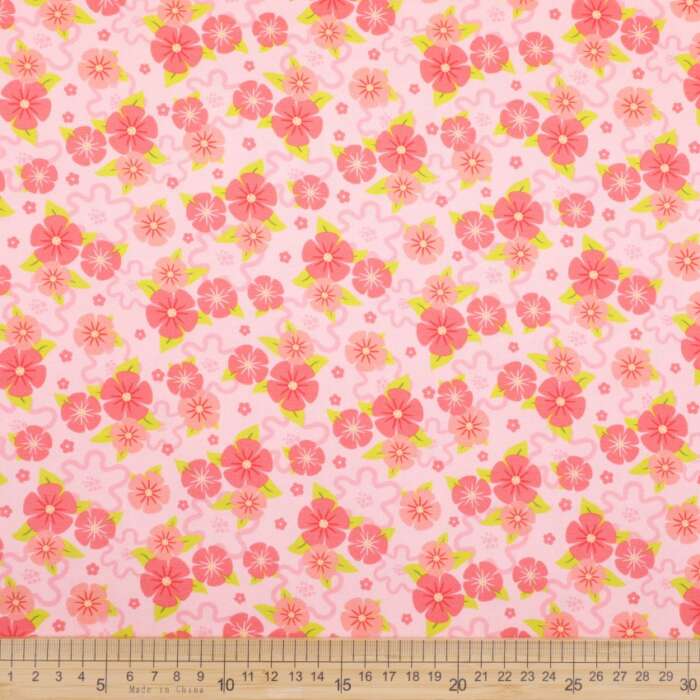 Picnic in the Park - Florals on Light Pink - Image 2