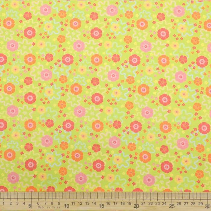 Picnic in the Park - Florals on Lime - Image 2