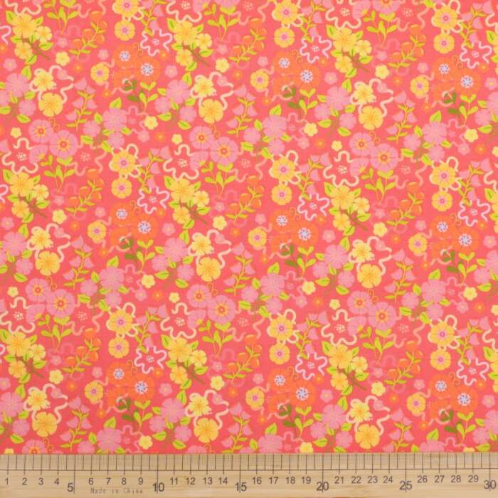 Picnic in the Park - Picking Flowers on Peach - Image 2