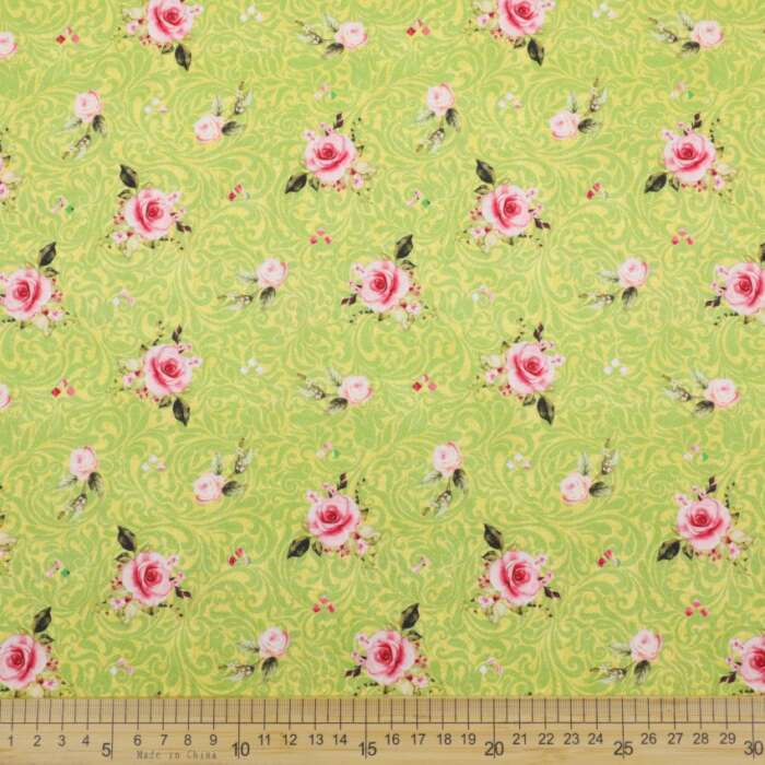 Roses - Green Swirls - Image 2