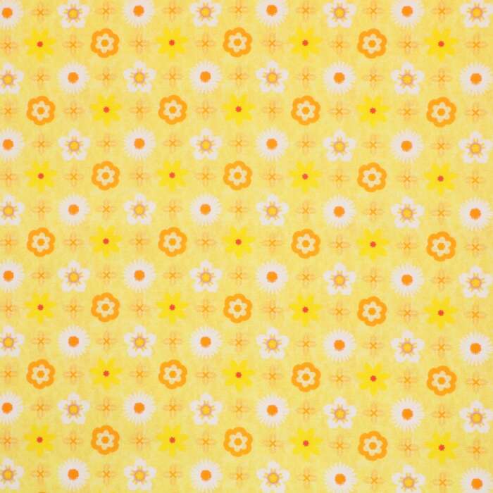 Summer Florals - Yellow Tiles