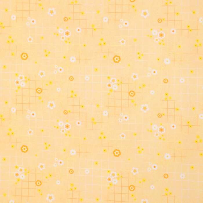 Summer Florals - Yellow Check