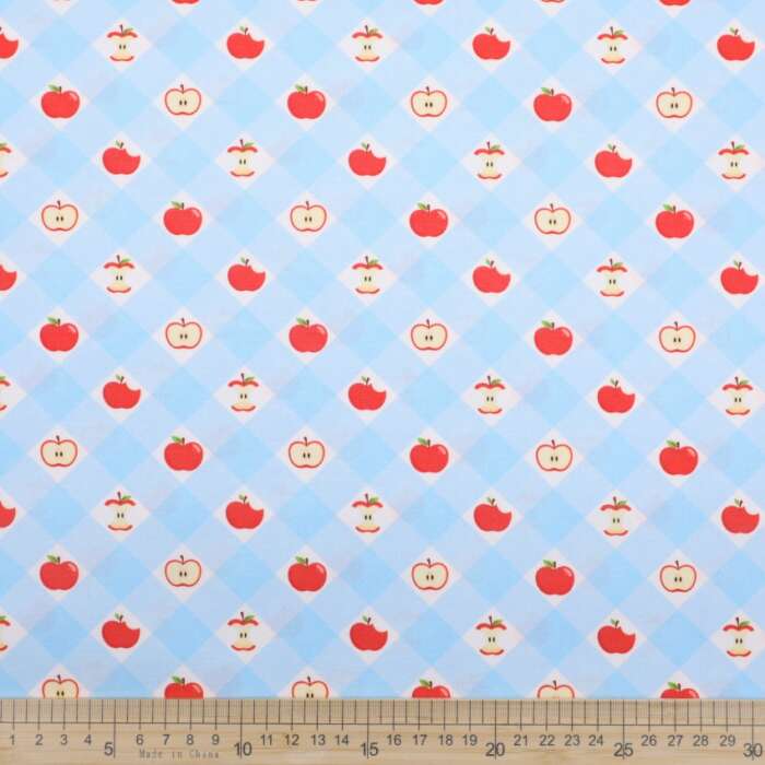 Apple Gingham - Blue - Image 2