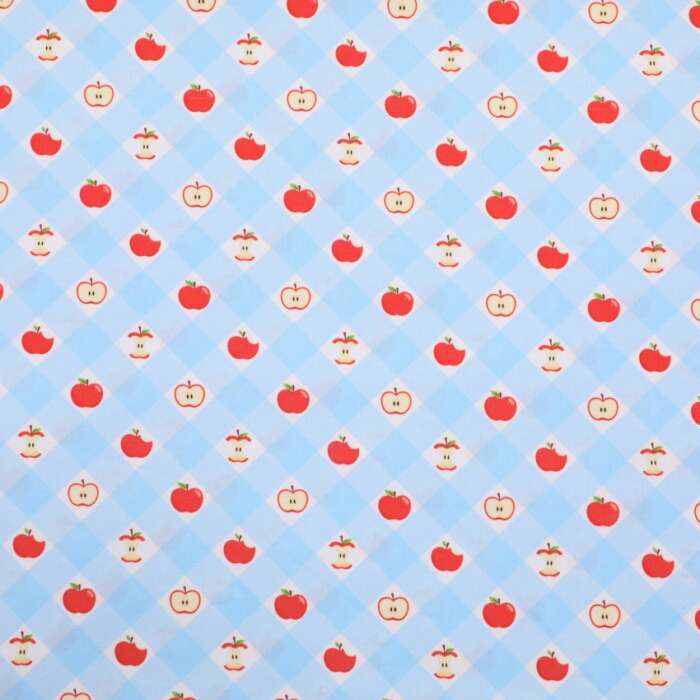 Apple Gingham - Blue