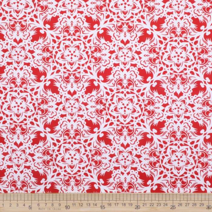 Flowers in Silhouette - Tiles Red - Image 2