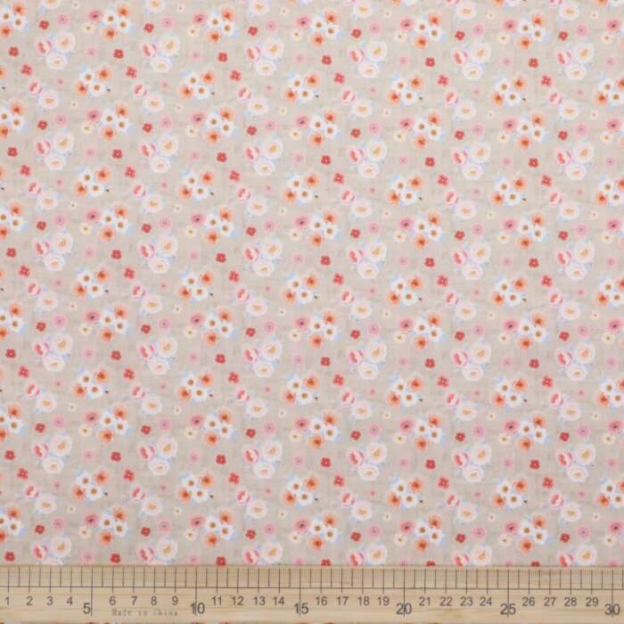 Retro Harvest - Tiny Flowers Hessian - Image 2