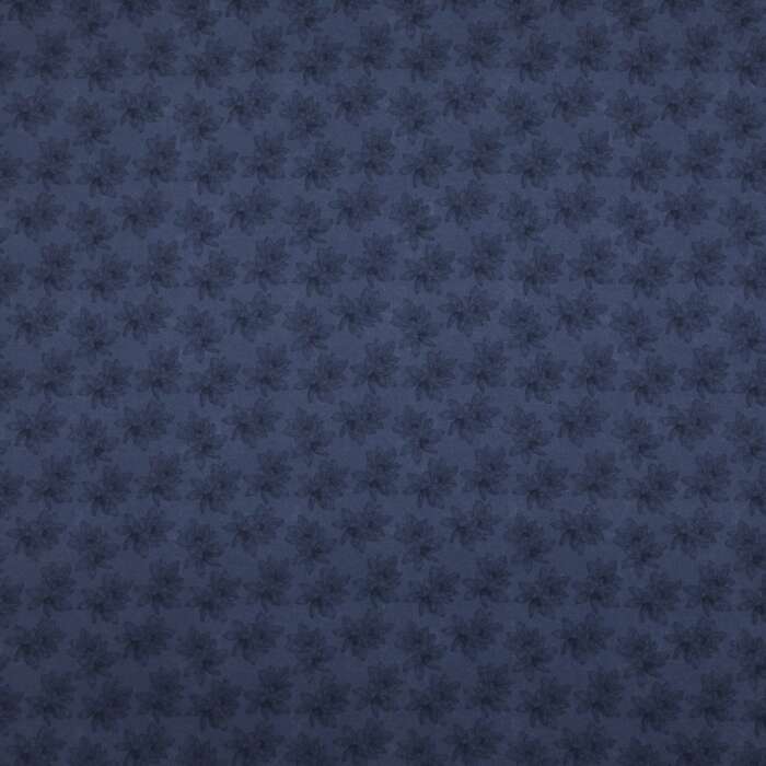 Lotus Pond Serenity - Florals Deep Blue