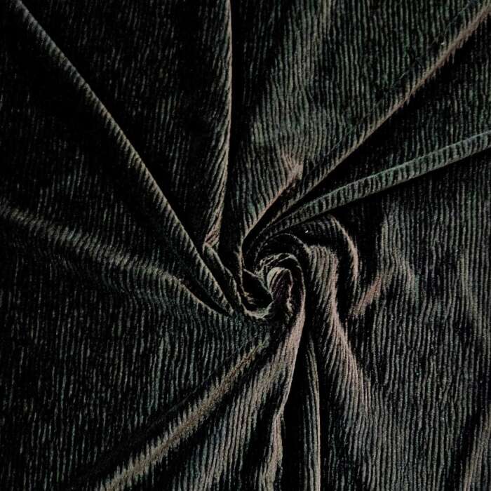 Stretch Velvet - Textured Black