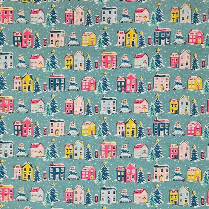 Liberty - Deck the Halls - Holiday Village A Aqua