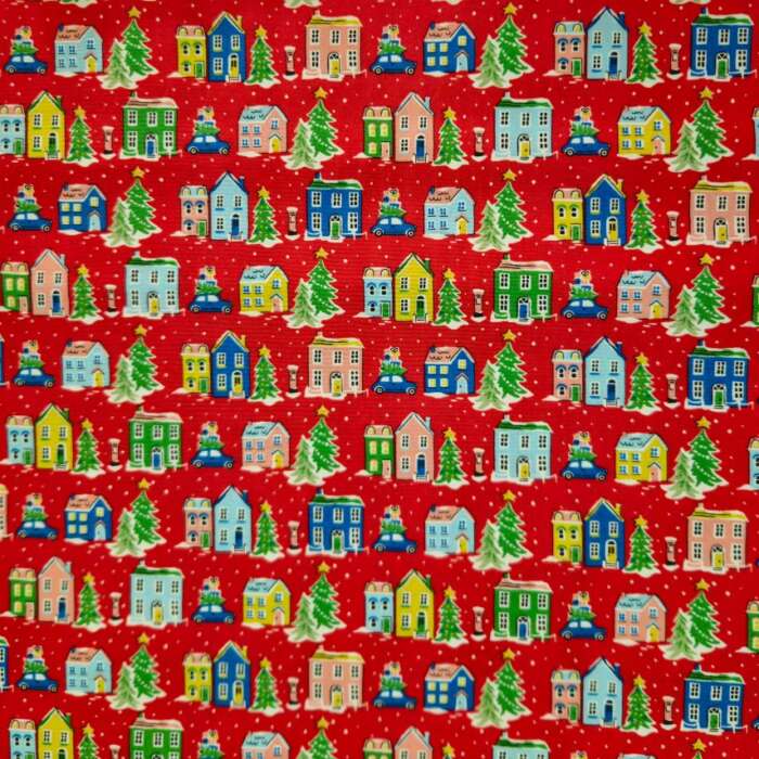 Liberty - Deck the Halls - Holiday Village C Red