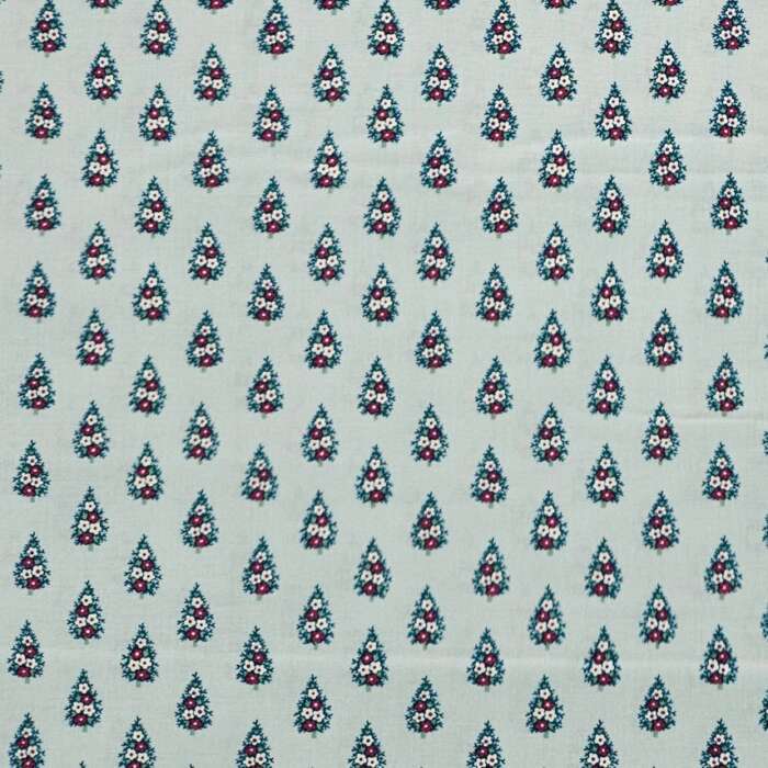 Liberty - A Woodland Christmas - Winter Pine B Aqua