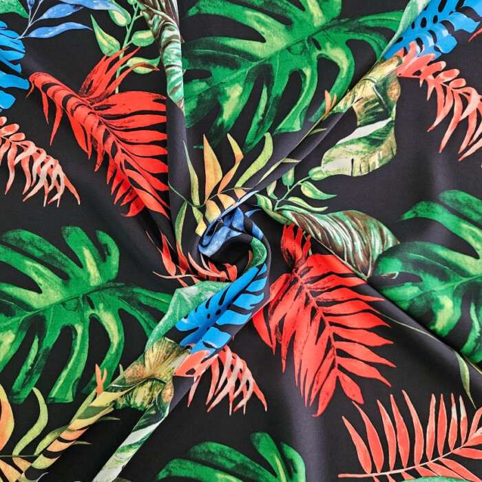 RAYON - Tropical on Black
