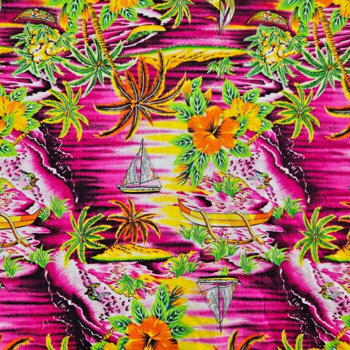 RAYON - Tropical Sailing Fuchsia - Image 2