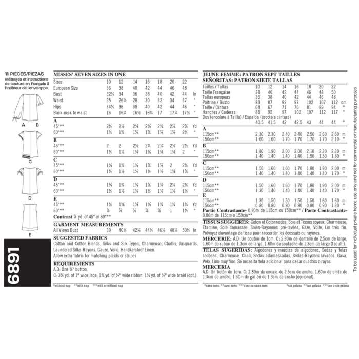 New Look Pattern 6891 - Image 3
