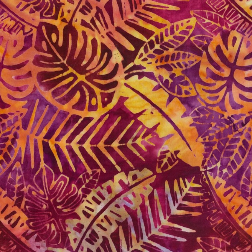 Batik - 1692 Tropical Pink and Yellow