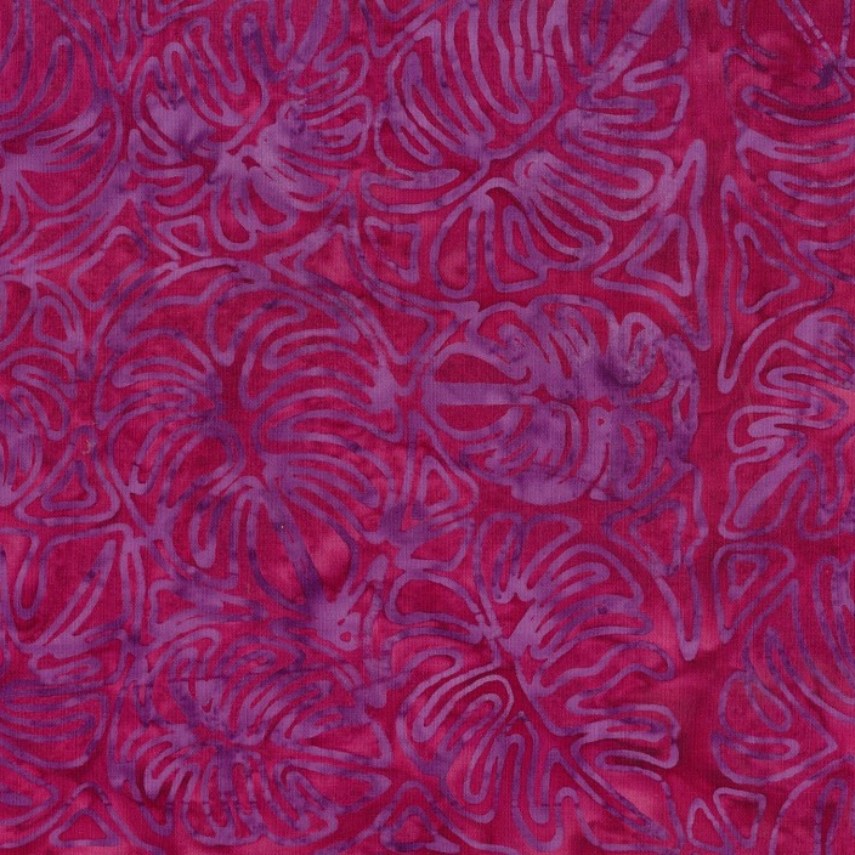 Batik - 1702 Monstera Magenta