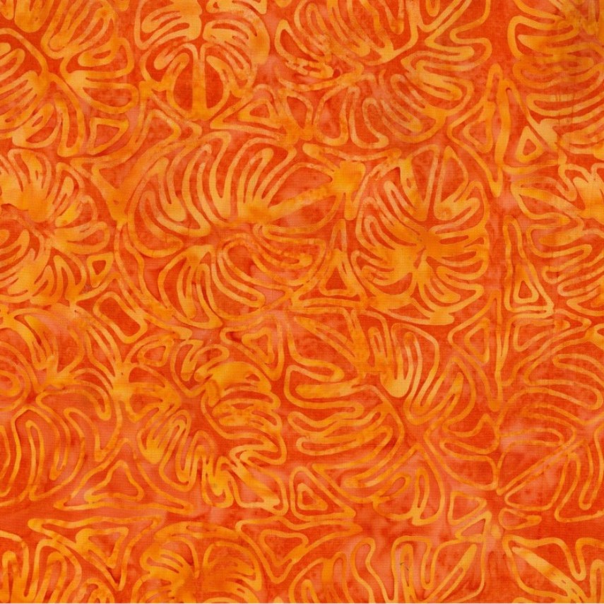 Batik - 1704 Monstera Orange