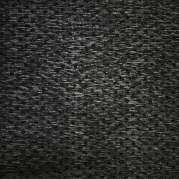 Swiss Dot Crinkle Chiffon - Black - Image 3
