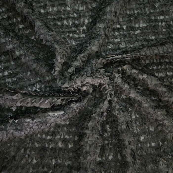 Fancy Ruffle Netting - Black