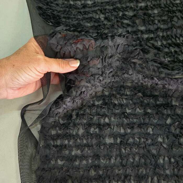 Fancy Ruffle Netting - Black - Image 3