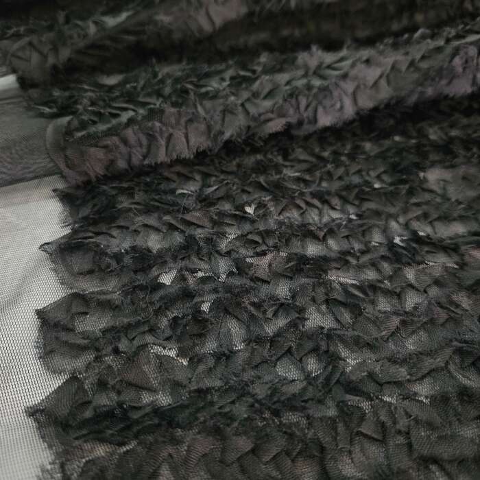 Fancy Ruffle Netting - Black - Image 2