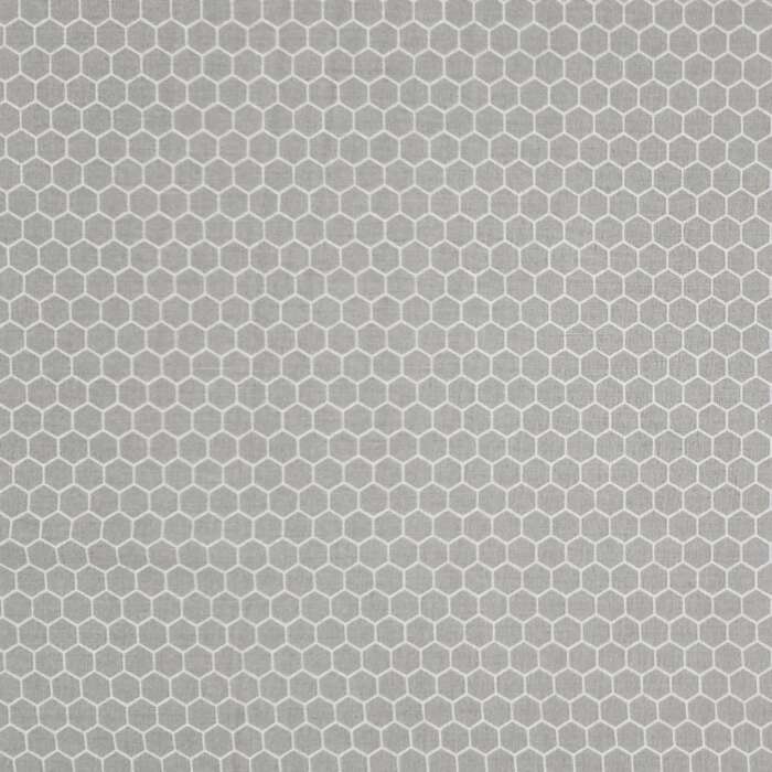 Honeycomb White on Grey