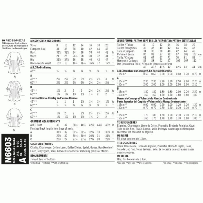 New Look Pattern 6603 - Image 2