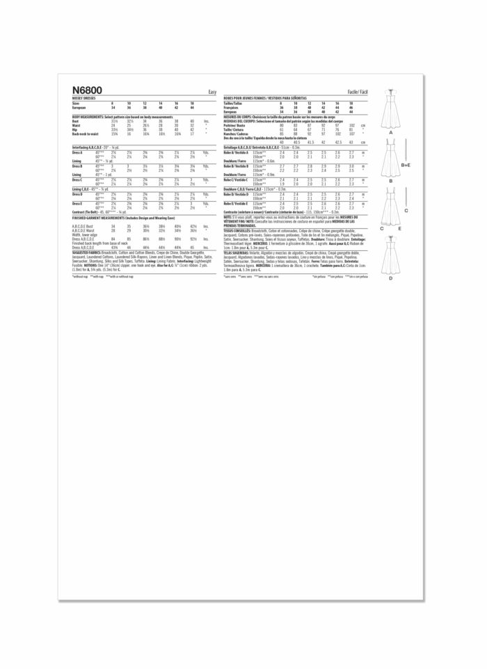 New Look Pattern 6800 - Image 2