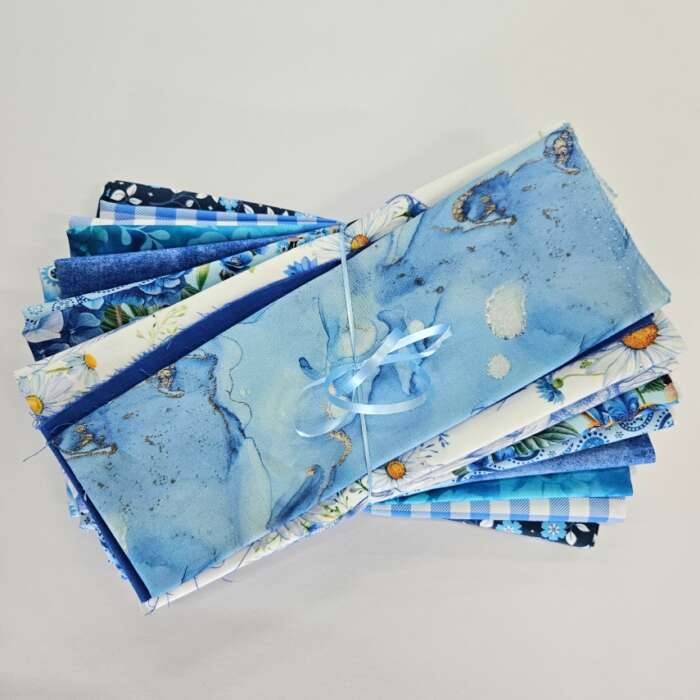 Remnant Craft Fabrics - Mid Blues