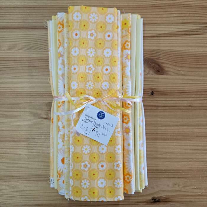 Remnant Craft Fabrics - Summer Florals Yellow