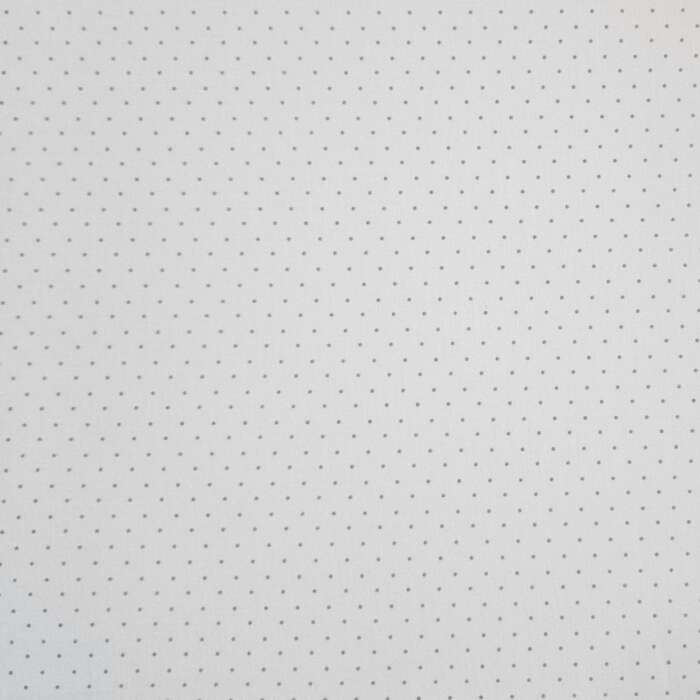 Swiss Dots - Grey on White