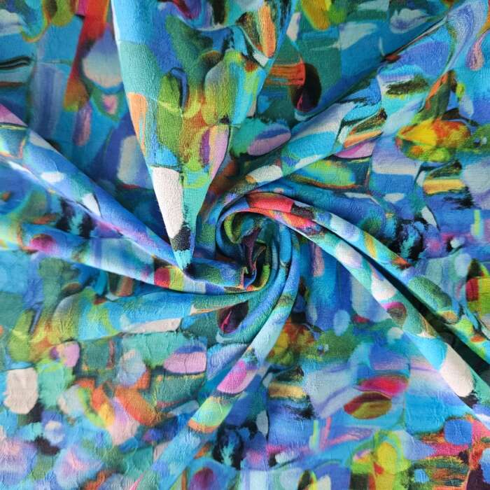 TEXTURED COTTON - Maya Blue
