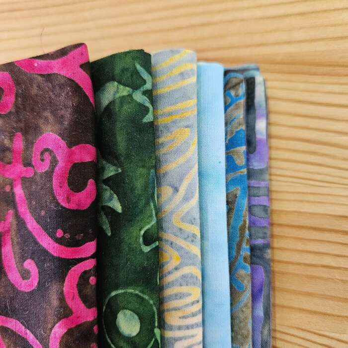Remnant Craft Fabrics - Batik Rainbow - Image 2