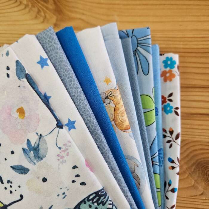 Remnant Craft Fabrics - Blue Novelty Prints - Image 2
