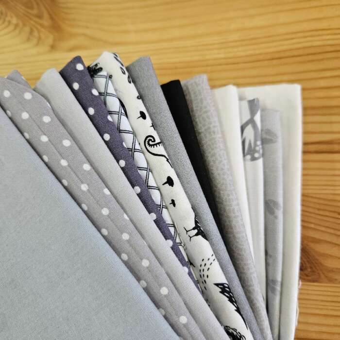 Remnant Craft Fabrics - Greys - Image 2
