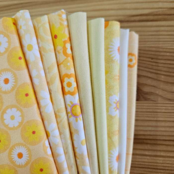 Remnant Craft Fabrics - Summer Florals Yellow - Image 2