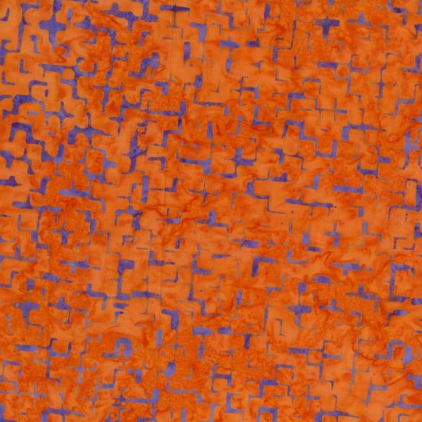 Batik - 1838 Matrix Orange and Purple