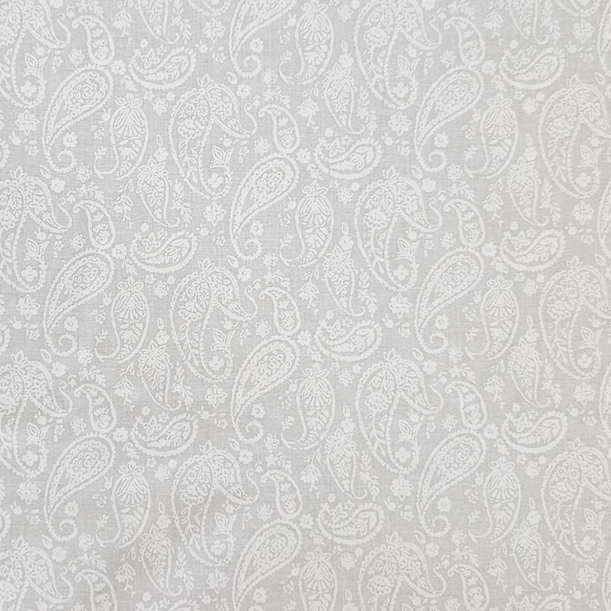 Quilt Backing - White on White - Paisley