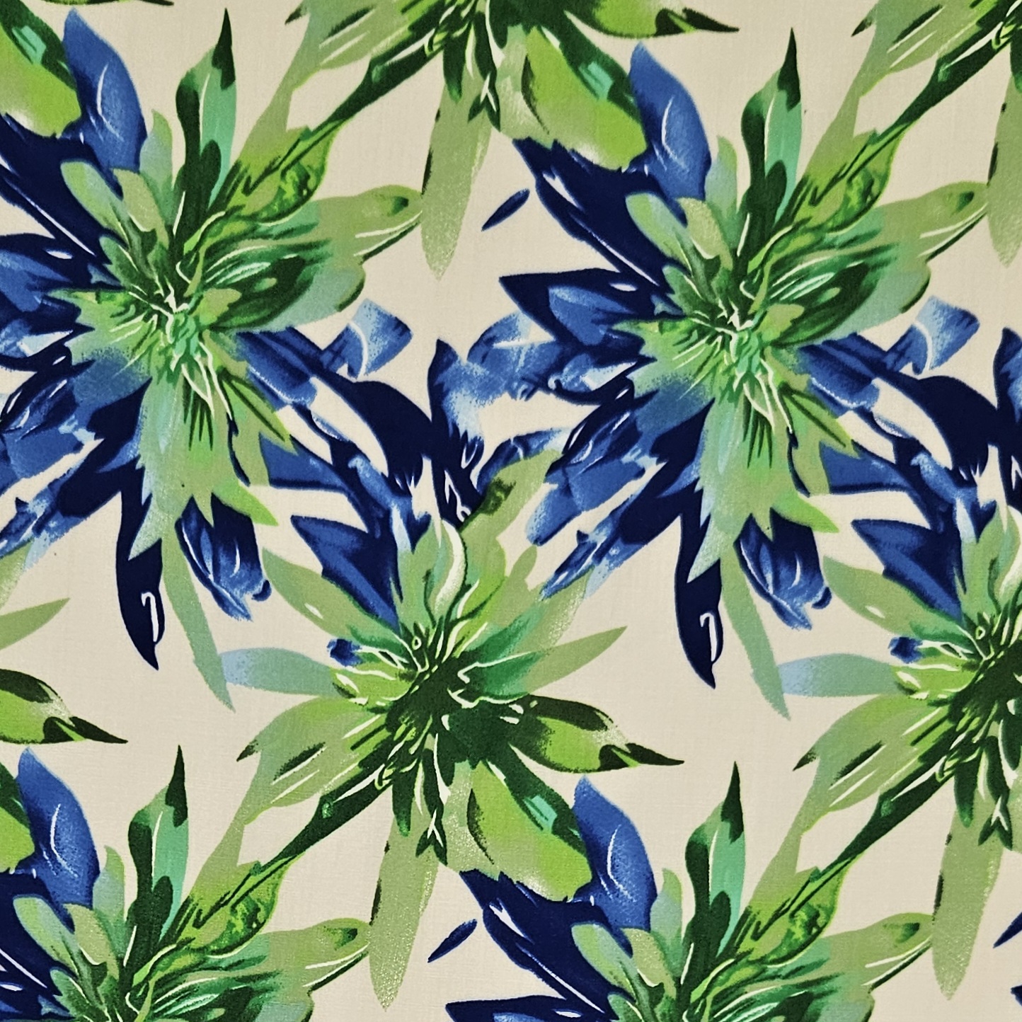 RAYON - Burst Green and Blue