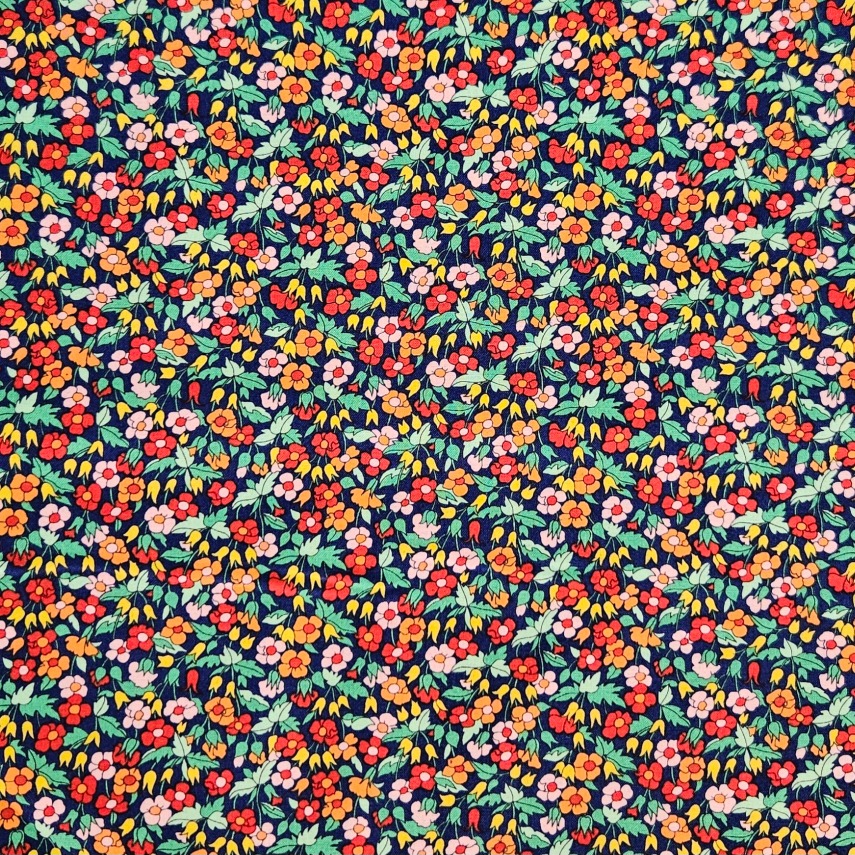 Liberty - Carnaby Collection - Piccadilly Poppy F Navy