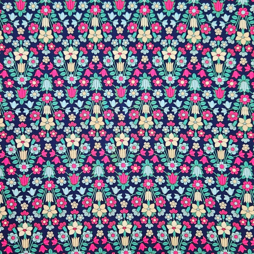 Liberty - Flower Show Midnight Garden Collection Hampstead Meadow C Navy