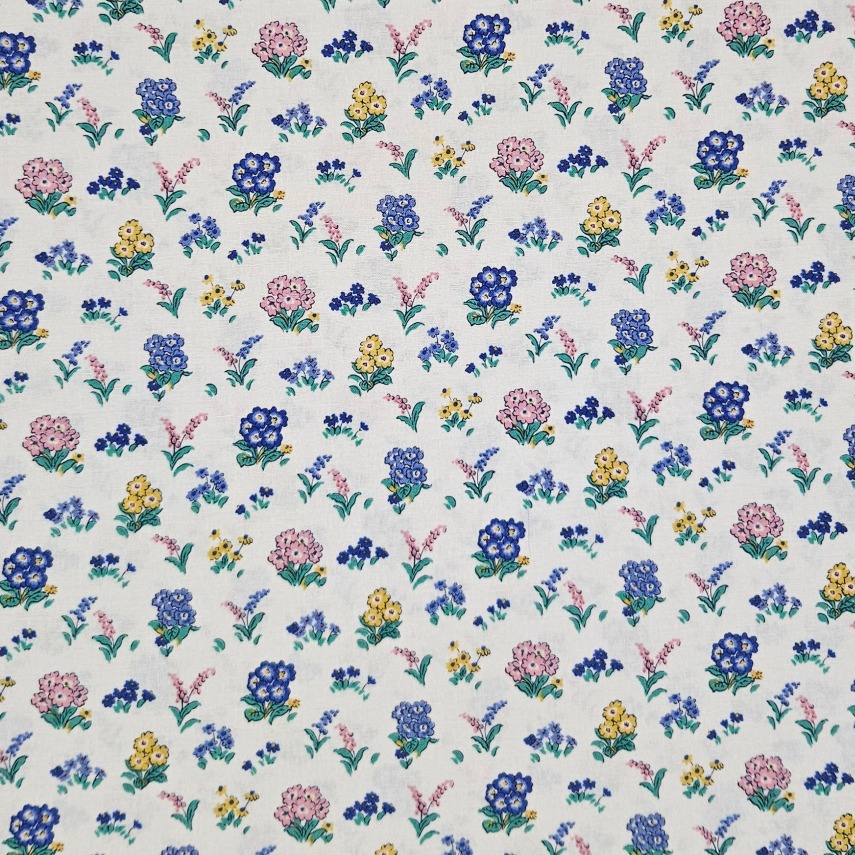 Liberty - Flower Show Sunrise Collection - Kensington Gardens C White