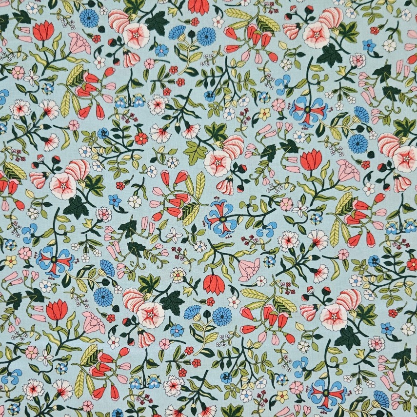 Liberty - Flower Show Midsummer - Wildflower Field A blue